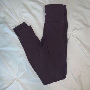 Maroon Lululemon leggings